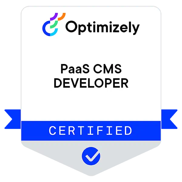 Optimizely PaaS CMS Certified Developer 2025